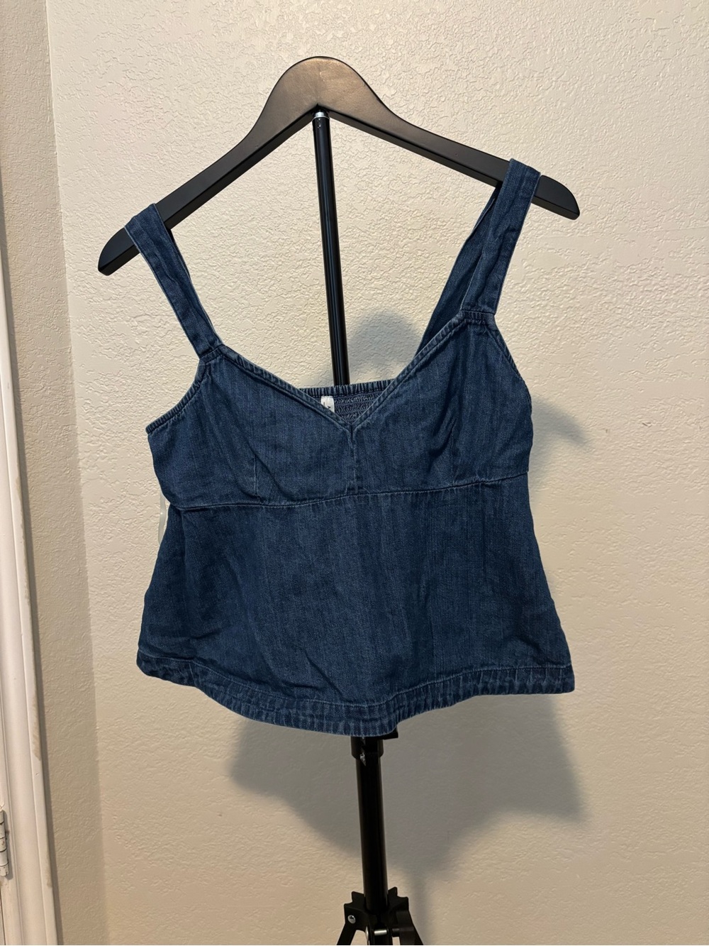 American Eagle Outfitters Dark Blue Denim Tank Top